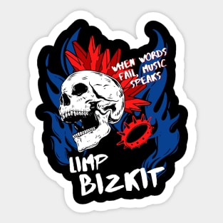 limp bizkit ll music speaks Sticker